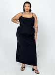 product Princess Polly Asymmetric Neckline  Knox Maxi Dress Black Curve