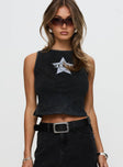 Texas Star Tank Top Black