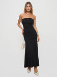 Caymus Strapless Maxi Dress Black