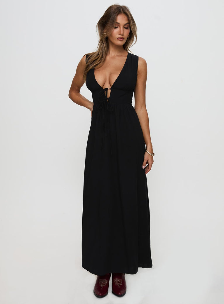 Pokey Maxi Dress Black