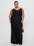 Jorjette Lace Maxi Dress Black Plunger 