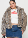 Popstar Jacket Cream Cheetah Curve