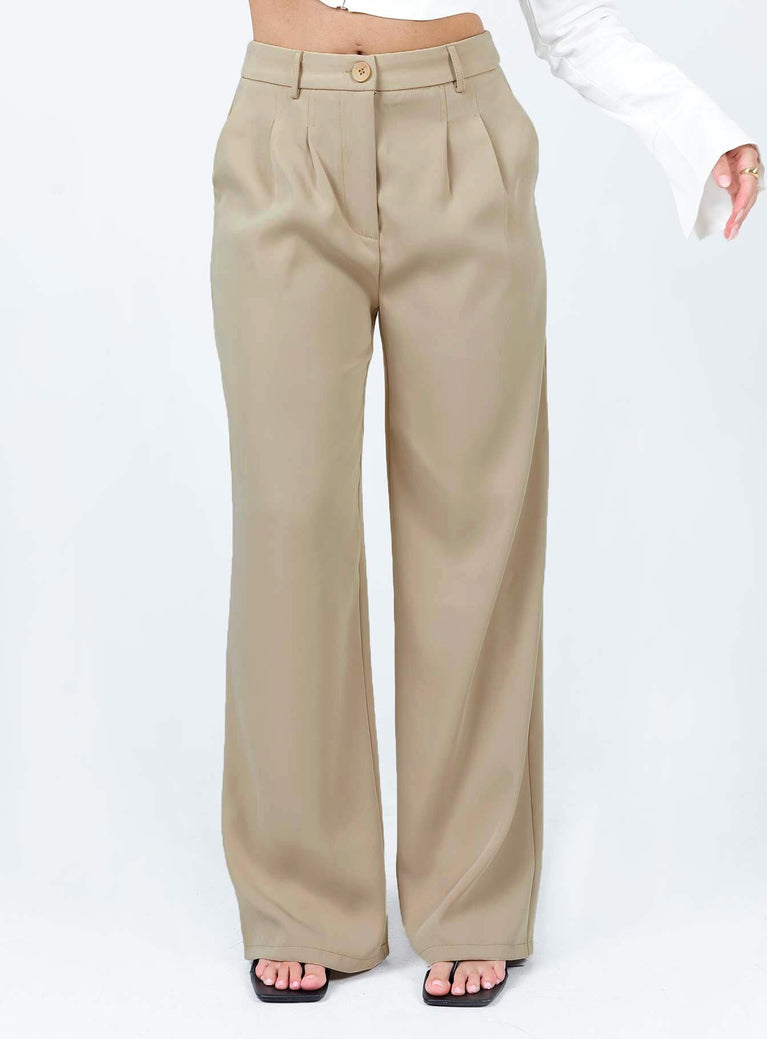 product Princess Polly  Archer Pants Taupe Tall