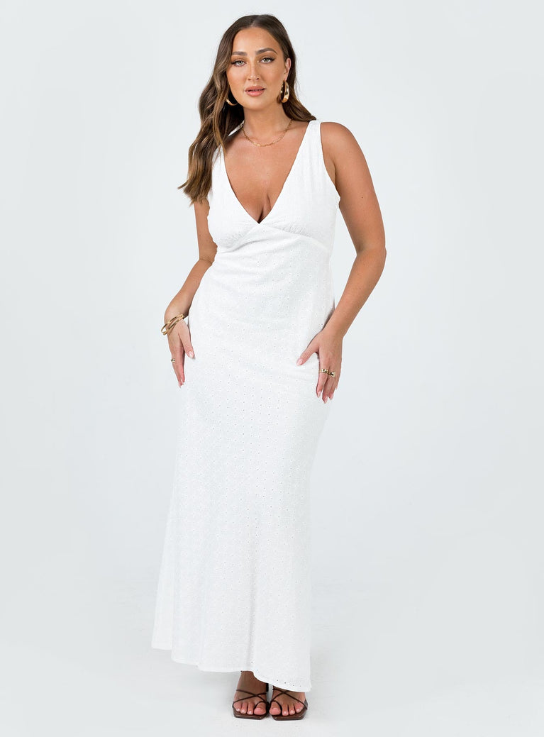 product Princess Polly High Neck  Nellie Maxi Dress White