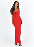 product Princess Polly Asymmetric Neckline  Emily Maxi Dress Red