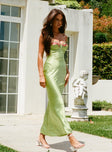 product Princess Polly Crew Neck  Kenzie Maxi Dress Green