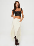 Madame Lace Maxi Skirt Cream Petite