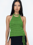 product Princess Polly Sleeveless Asymmetric Neckline  Terah Top Green