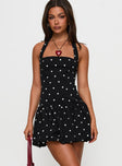 Gigli Bubble Hem Mini Dress Polka Dot