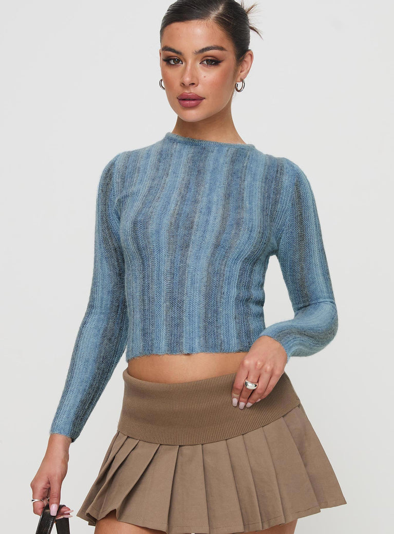 Cardenas Long Sleeve Top Blue