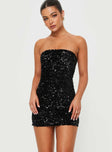 product Princess Polly Square Neck  Eldoni Strapless Mini Dress Black