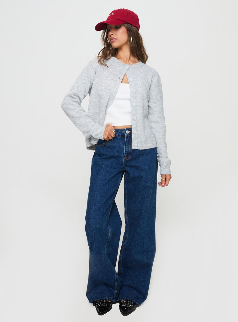 Shima Low Rise Slouch Jeans Mid Wash