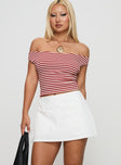 Gigi Wrap Skort White