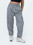 Front view of model wearing  front Princess Polly  Renni Pants Grey