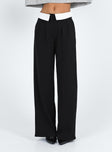 product Princess Polly High Waisted Pants  Lacro Pants Black