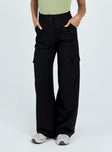 product Princess Polly High Waisted Pants  Archer Cargo Pants Black