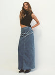 product Lune Denim Maxi Skirt Blue Princess Polly  Maxi 