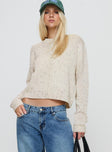 Zabel Knit Cardigan Ivory