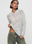 Magaly Knit Sweater Grey