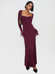 Dalzine Maxi Dress Burgundy