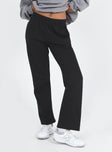 product Princess Polly High Waisted Pants High Waisted Pants  Arya Straight Leg Track Pants Black