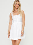 product Princess Polly Square Neck  Lorinda Mini Dress White Tall