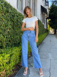 product Princess Polly Mid Rise  Damika Wide Leg Denim Jeans