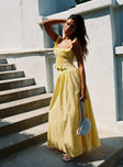 Valerio Maxi Skirt Yellow