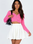   front view of model wearing Princess Polly Lucid Mini Skirt 