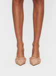 Get To You Pointed Toe Heels Beige