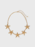 Starfish Necklace Gold