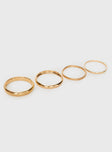 Dapperton Bangle Set Gold