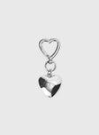 Two Lovers Key Ring Silver