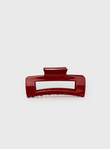 First Class Claw Clip Red