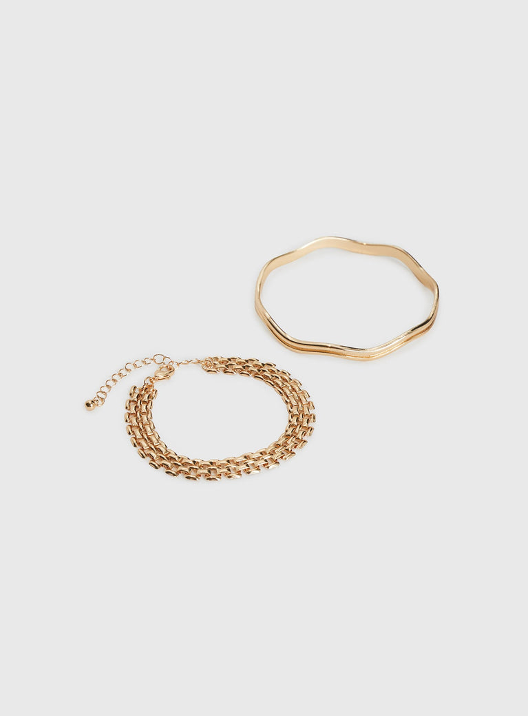 So Classic Bracelet Set Gold