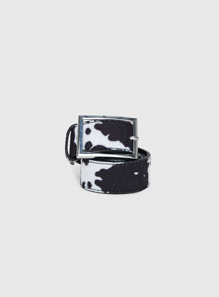 Lachlynn Belt Black / White