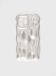 iPhone case Plastic clip on, wavy style, lightweight