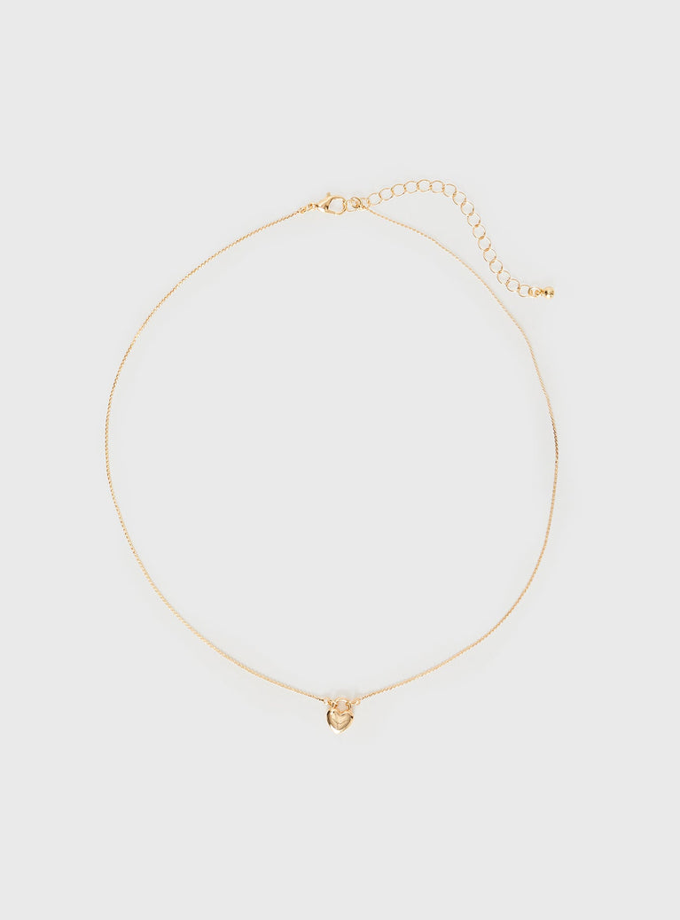 What You Love Necklace Gold