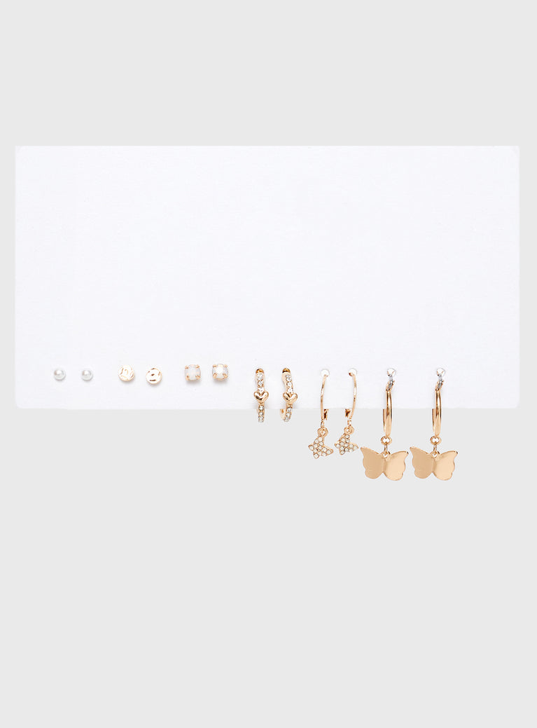 Graciel Earring Pack Gold