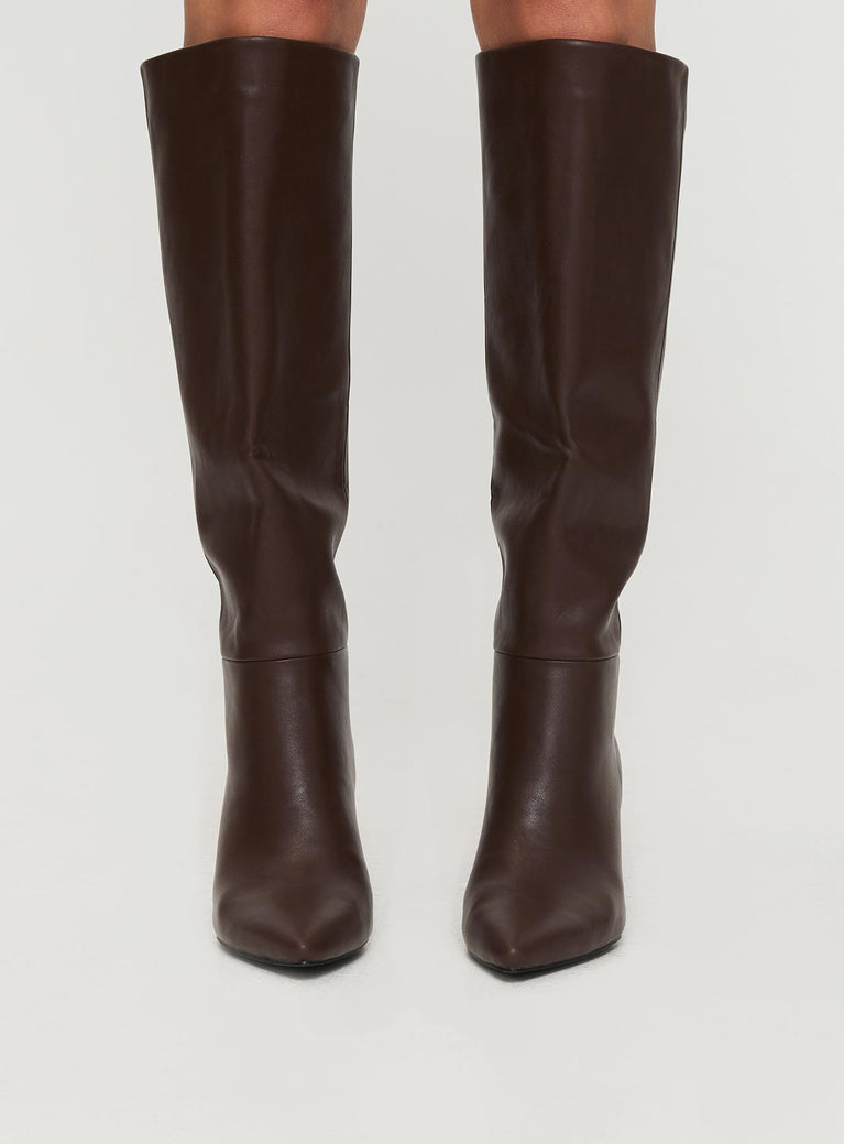 Billini Harlen Knee High Boots Brunette