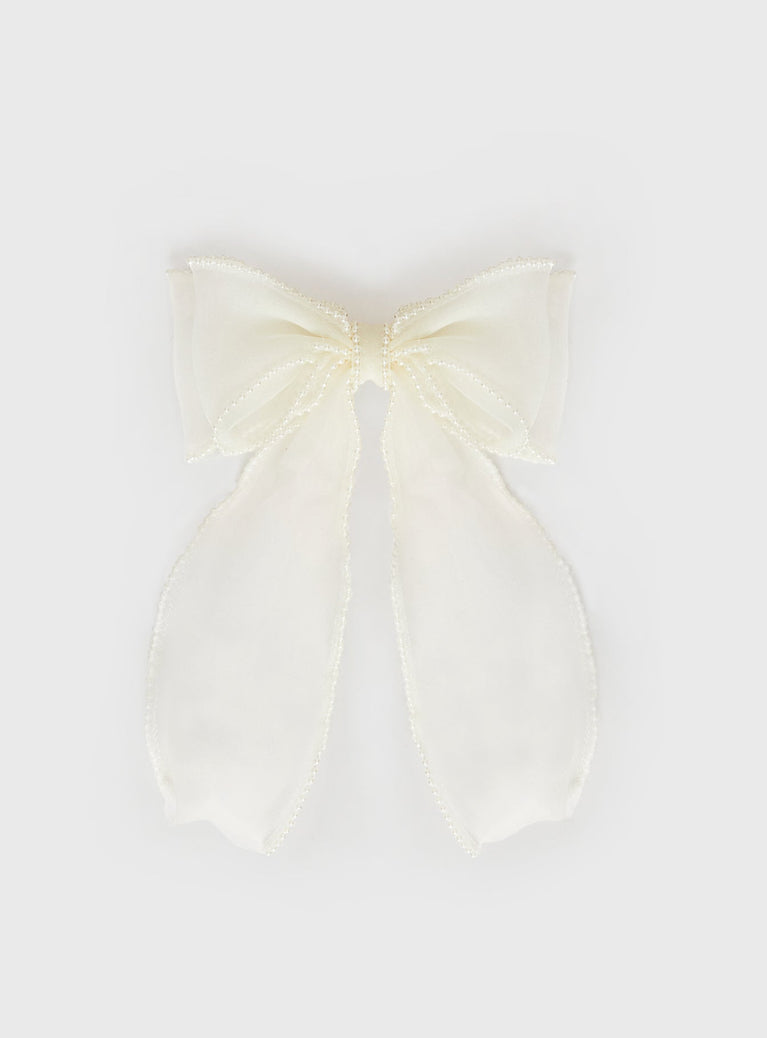 Emorie Hair Bow White