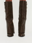 Ritz Knee High Boots Brown