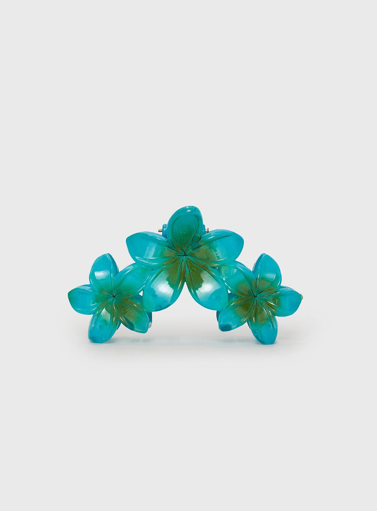 Chianti Frangipani Claw Clip Blue