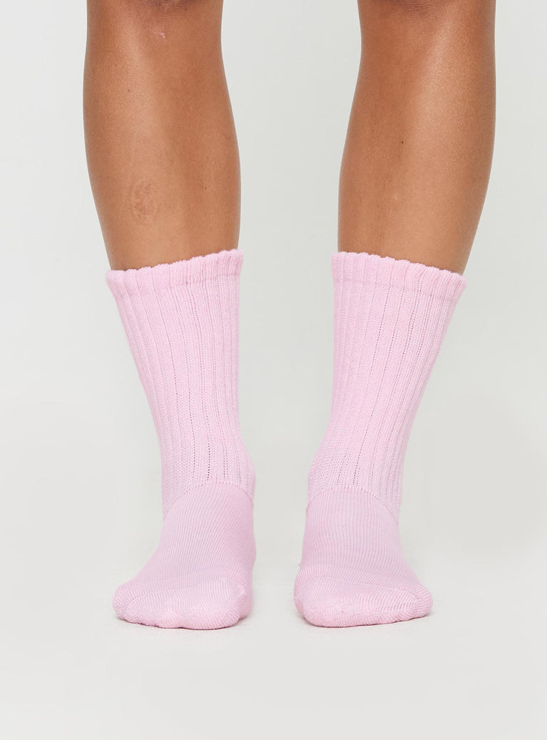 Slouch socks Ribbed material, slight stretch