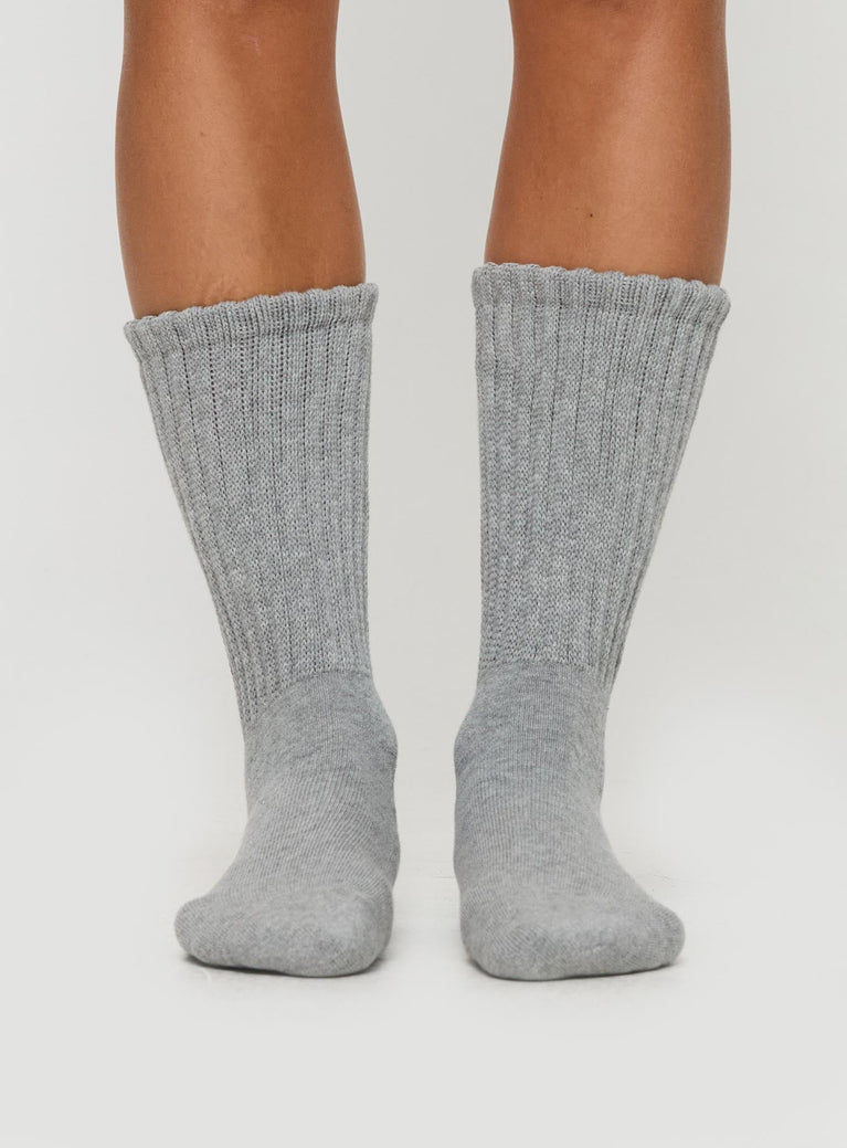 Carazon Socks Grey Marle