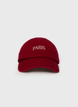 Streets Of Paris Hat Red