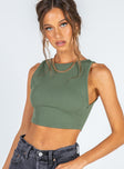 product Princess Polly Sleeveless High Neck  Laila Top Green