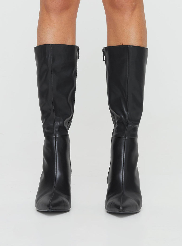 Elodiee Knee High Boots Black