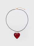 Wild Heart Necklace Gold / Red