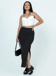 product Oscar Split Maxi Skirt Black Princess Polly  Maxi 